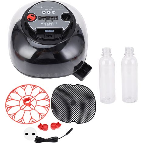Incubateur de 12 œufs en ABS pour volaille, machine à couver avec rotation automatique des œufs, contrôle de la température d'arrosage pour poulets, oies, canards, prise UE 220 V (1/5)