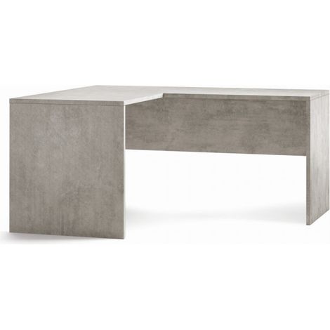 Bureau d'angle gauche 160 cm (L) x 150 cm (P) x 76 cm (H) – Finition ciment – ​​Sarmog (1/2)