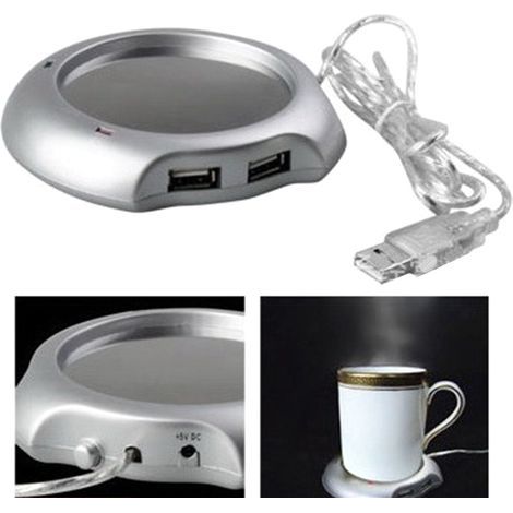 USB-Tassenwärmer für Tee und Kaffee, elektrische Heizplatte für den PC-Schreibtisch (1/5)
