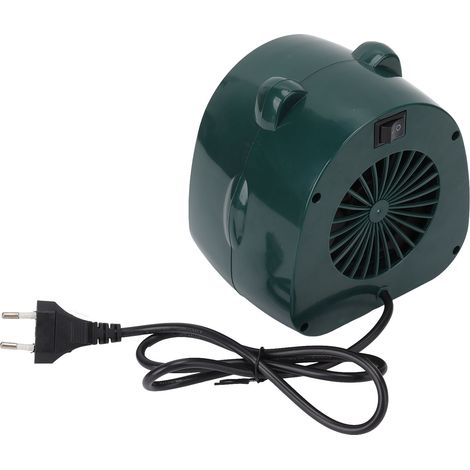 Chauffage d'appoint portable en ABS, chauffe rapide en 3 secondes, interrupteur vert, idéal pour la maison et le bureau, 220 V (UE). (1/5)