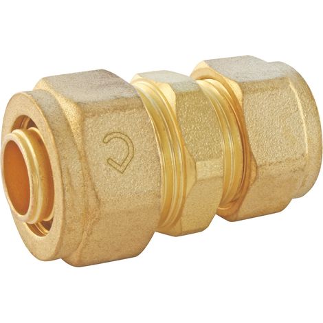 Somatherm For You – Raccord PER réduit à compression Ø16 – Ø12 mm – Fixation par vissage – Étanchéité avec joints toriques – Applications sanitaires et chauffage