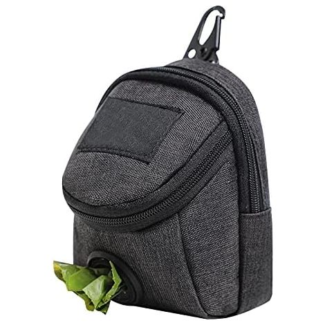 Porte-sacs à déjections canines compatible avec toutes les laisses et tous les sacs à déjections, noir-AquaForge (1/5)
