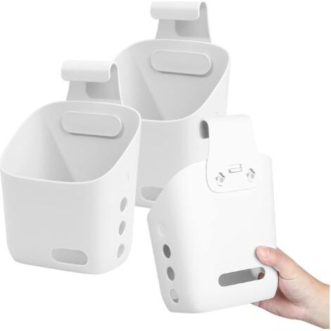 3 Pièces Panier de Rangement à Suspendre, Boîte de Rangement Suspendu, Organisateur de Chevet(blanc) (1/5)