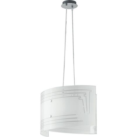 "Sospensione CONCEPT in vetro bianco 45 cm." (1/2)