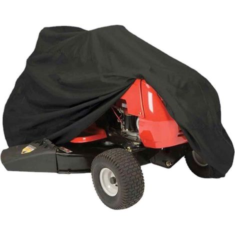 Funda protectora impermeable para cortacéspedes autopropulsados y tractores de jardín, robusta, compatible con plataformas de hasta 140 cm.