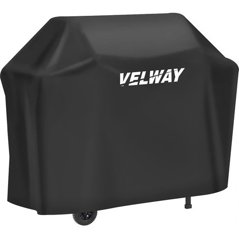 Housse Barbecue, Housse Bâche de Protection Résistante de 210D Oxford Protection BBQ à Gaz, Couverture de Grill Anti-Vent/Anti-UV/Anti-l'eau/Anti-l'Humidité/Antipoussière 147x61x117cm Noir (1/5)