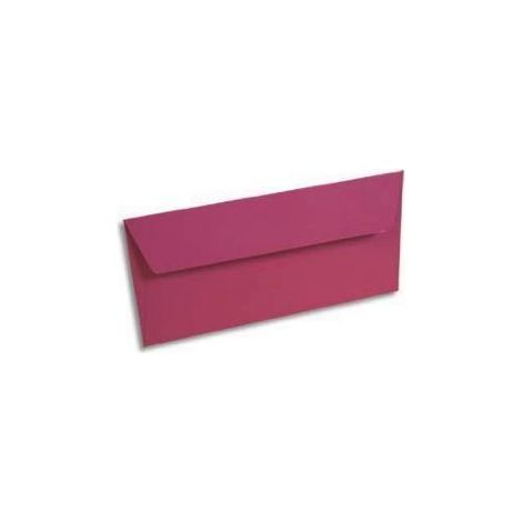 Enveloppes - CLAIREFONTAINE - Gamme Pollen - 20 enveloppes - 110x220 mm - Couleur framboise