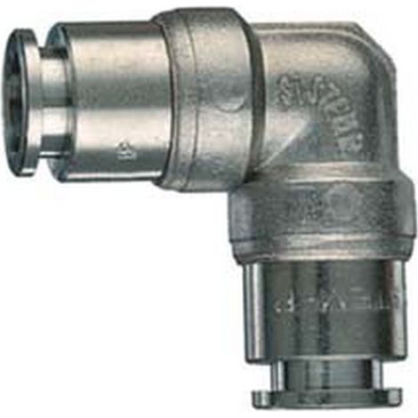 5PZ RACCORDO "L" INTERMEDIO CON INNESTI AUTOMATICI - attacco ø mm.8 art.50/CI