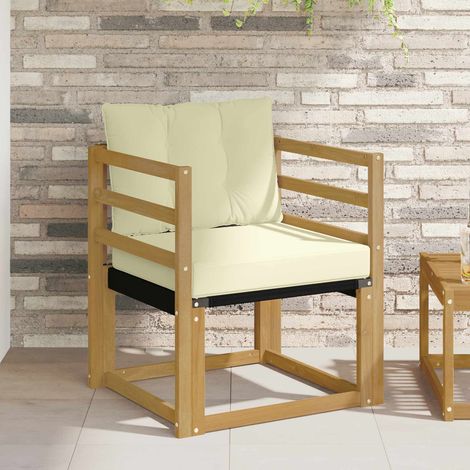 Sofá de exterior Madera maciza de acacia y textileno