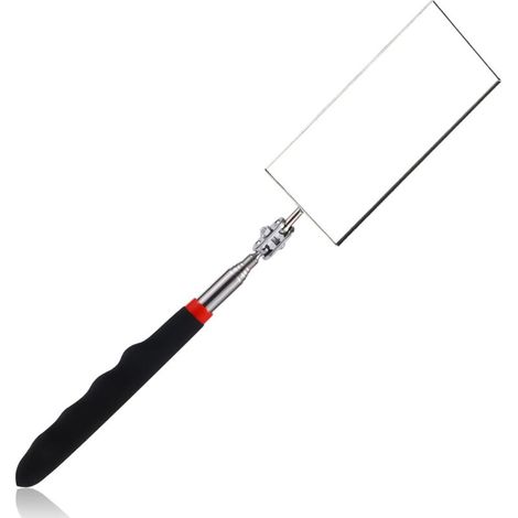 Miroir d'inspection télescopique avec poignée extensible, miroir d'inspection pour machines-outils, utilisé pour inspecter l'état des véhicules (longueur de la poignée 2978cm). (1/5)