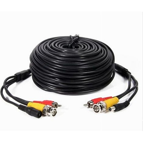 MaxTech - Cavo Coassiale Per Telecamera Audio Video Alimentazione Bnc+av+dc 20mt Cv-tel004 - (1/2)