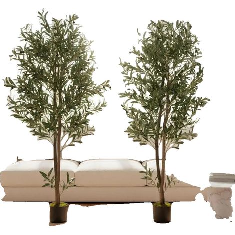 Aceitunas artificiales, plantas decorativas de interior, diseño realista, FXCYMZZFMFGM31 (1/2)