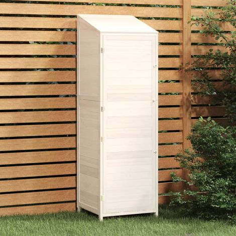Casetta da giardino 55 x 52 x 174,5 cm in legno massello di abete bianco 020044053