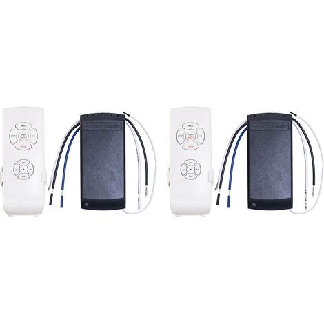 2X Kit de Télécommande de Lampe de Ventilateur de Plafond Universel AC 110V Commutateur de Réglage de Synchronisation Ajuste Le Récepteur D'émetteur de Vitesse Du Vent (1/5)