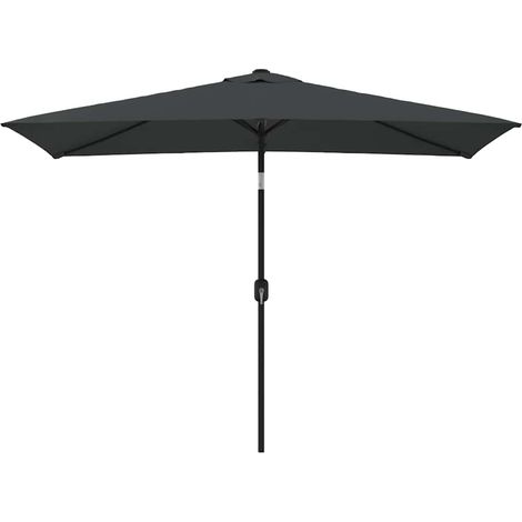 Maison Exclusive - Sonnenschirm mit Metall-Mast 300x200 cm Anthra