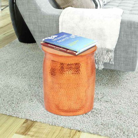 Maison Exclusive - Hocker/Beistelltisch aus gehämmertem Aluminium (1/4)
