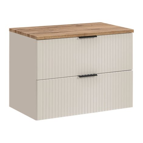 Meuble sous vasque + plateau 80 cm - Georgia Cashmere - Livraison gratuite