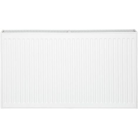 Radiateur profilé PLATTELLA V6 L raccordement standard 6-raccords, Type 33/600/500, couleur blanc RAL 9016