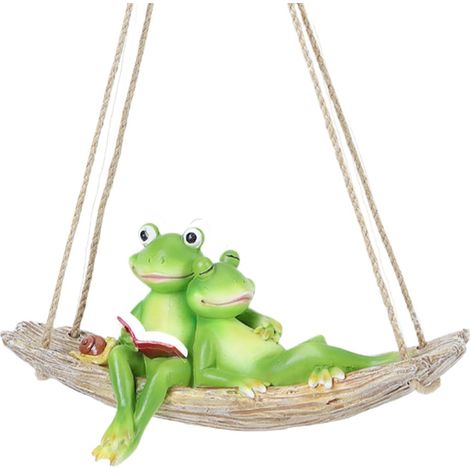 für den Außenbereich Gartendekoration Froschschaukel