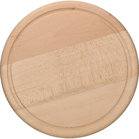 KOTARBAU Planche à découper ronde de 25 cm en bois pour couper le fromage et le pain servir des aliments (1/5)