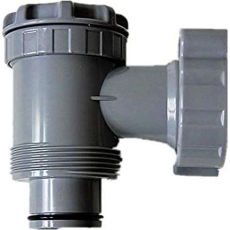 Supapa avec piston Fokelyi pour pompe de filtration de piscine, gris, compatible avec les diamètres de 1-1/2" (1/5)