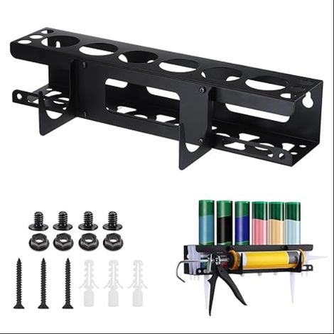 Support Cartouche Silicone Utilitaire, Mural Support De Tube De Calfeutrage, Support Rangement Pour Tube, Stockage Cartouches Contenir Tubes (1/5)