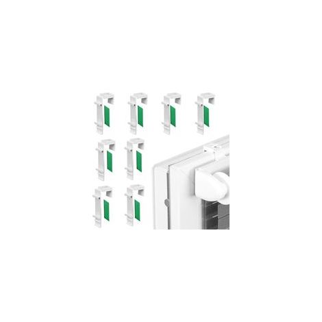 8 PièCes Supports De Stores Fixation par Serrage Fixation Store sans Percage Aucun PerçAge NéCessaire Support Store Enrouleur Convient pour Stores Doubles Enrouleurs (1/4)