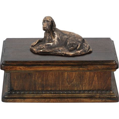Setter anglais, Laverack - urne funéraire pour chien, urne classique avec statuette, urne élégante avec un chien par Art-Dog (1/4)