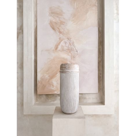 Jarrón wabi sabi tallado (1/2)