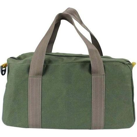Sac à outils, sac à outils, sac à outils robuste, sac à outils à large ouverture, petit sac à outils multiples, sac à outils de plomberie (vert) 14"