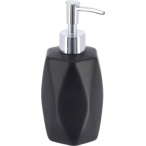 Dispensador de jabón en forma de diamante 330 ml - negro - Tendance