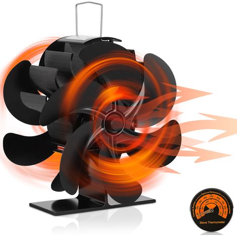 Randaco Ventilador termoeléctrico bidireccional para chimenea, sin electricidad, silencioso ≤ 25 dB (1/5)