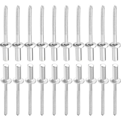 4mm x 13mm (DxL) Aveugle Rivets - 25Paquet - Bien pour Machines Assemblage - 304 Inox Acier Dôme Fermé Fin Rivet (1/5)