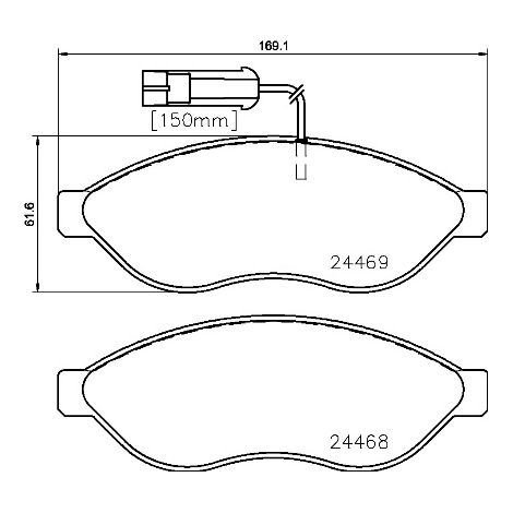PLAQUETTES DE FREIN AVANT BREMBO P23143
