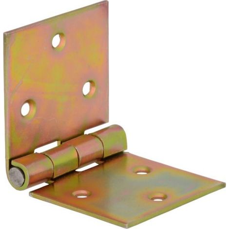 Charnière Pliée - 100 mm - Pour Volets Portillons Portails Et Portes - Lot De 2