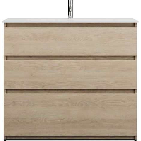 burgbad Lin20 Lavabo bajo para lavabo, blanco mate, incluye
