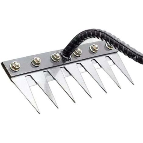 Tondeuse à gazon désherbage sol meuble 7 griffes métal multi-usages herbe durcie jardinage cadeaux désherbeur durabilité facile à utiliser jardinage semis parterre de fleurs outils agricoles (1/4)