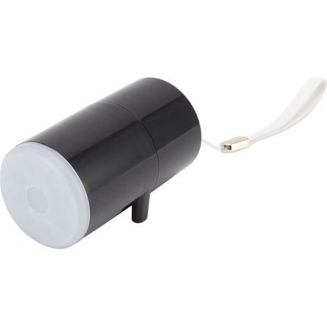Pompe à vide électrique rechargeable par USB, gonflage avec 4 éclairages pour le camping et les activités de plein air (noire). (1/5)