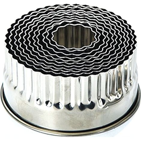 Emporte-pièce Rond - Acier Inoxydable 304 - 11 Tailles Progressives de 2,3 à 9,2 cm - Pour Pâtisserie Pâte à Biscuit Donuts - Lot de 11 (1/3)