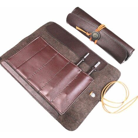BUNTHAUS Leder-Messertasche für Kochmesser Braun (2820cm) (1/5)