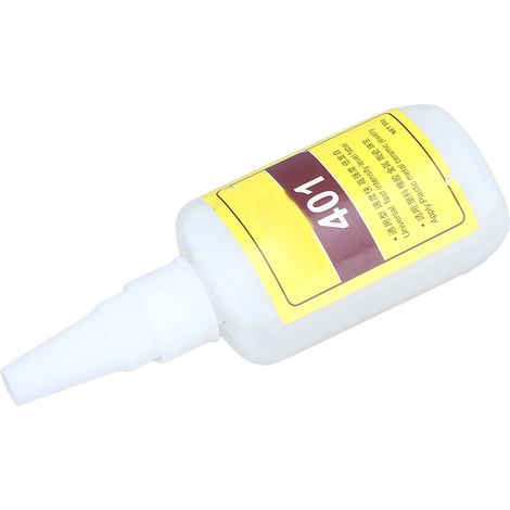 Colle universelle 401, haute adhérence, 50 g, prise rapide, viscosité 120 MPa, colle pour métaux, caoutchouc, céramique et plastiques (1/5)