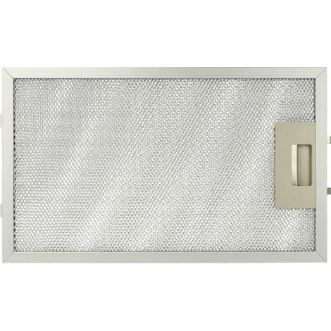 vhbw Filtro metálico de grasa compatible con AEG DK9360-M, DK9660-AD, DK9390-M, DK9660-M9, DK9660-M campana extractora - 32,5 x 19,6 x 0,85 cm metal