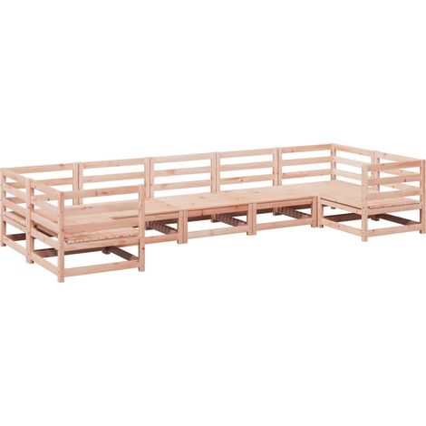 Maison Exclusive - 7-tlg. Garten-Sofagarnitur Massivholz Douglasi