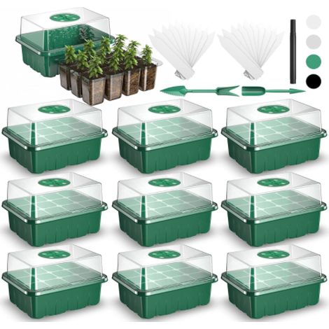 Boîte de semis, Pot de plantation de fleurs horticoles, plateau de culture pour le développement des germes