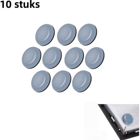 Lot de 10 patins adhésifs pour appareils de cuisine et petits appareils de plan de travail 19 mm gris bleuté (1/5)