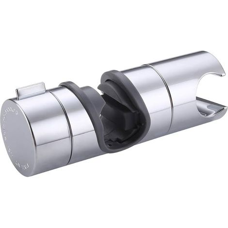 Support de douchette 18-25mm support de pommeau de douche support de douche réglable support de douche pour douchette salle de bain rotatif à 360° plastique ABS de qualité chrome poli, (1/5)