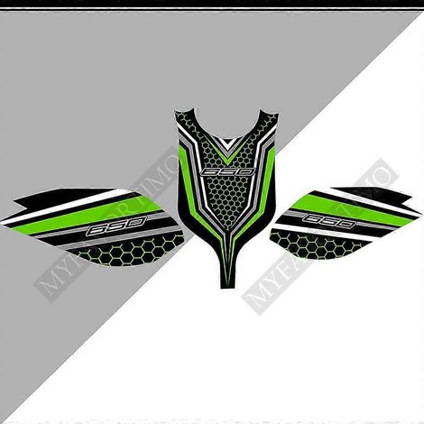Kit de protection de réservoir, autocollants et emblème pour les genoux, logo et protection de carénage pour Kawasaki Ninja 650 (modèles 2018, 2019, 2020 et 2021) - 65012 (1/5)