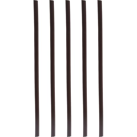 5 Pièces Ruban d'insonorisation pour porte, étanche, 5 mètres, bande d'étanchéité pratique sous porte, pour maison et hôtels, marron (1/5)