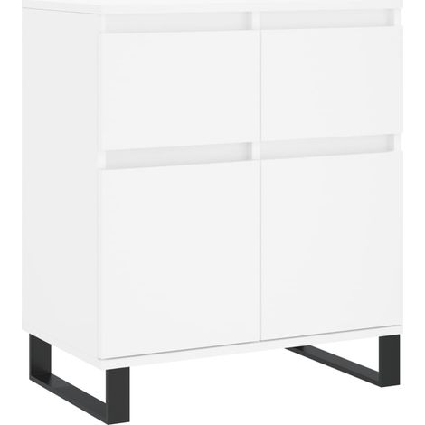 Aparador-cómoda-mueble-organizador-cocina-salón-salón-comedor 60x35x70 cm-madera de ingeniería-blanco 020030368