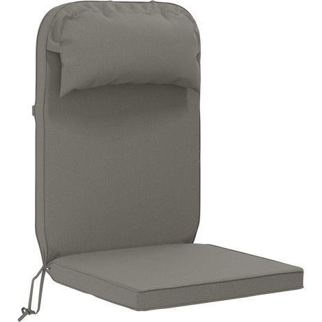 Coussin de transat ensoleillé 100 % polyester Gris – aménagement extérieur
